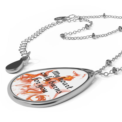 Customizable Oval Necklace — Personalized Statement Pendant - Ramshackle Shack