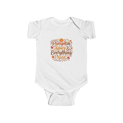 Infant Bodysuit - Pumpkin Spice and Everything Nice Fall Design - Ramshackle Shack