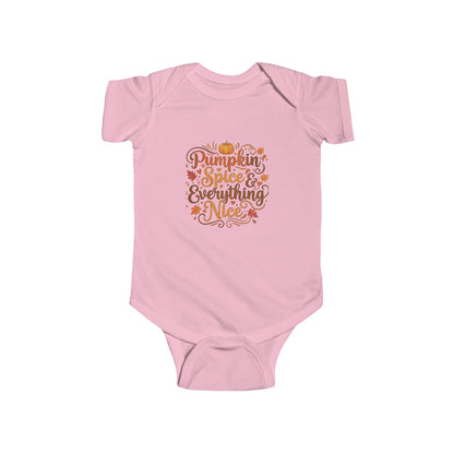 Infant Bodysuit - Pumpkin Spice and Everything Nice Fall Design - Ramshackle Shack