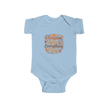 Infant Bodysuit - Pumpkin Spice and Everything Nice Fall Design - Ramshackle Shack