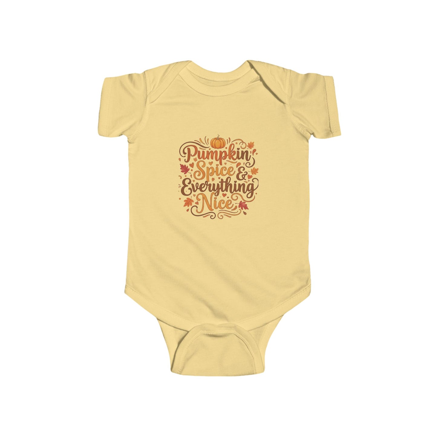 Infant Bodysuit - Pumpkin Spice and Everything Nice Fall Design - Ramshackle Shack