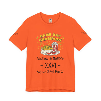 Game Day Champion Tee | Super Bowl Party, Game Day Humor - Ramshackle Shack