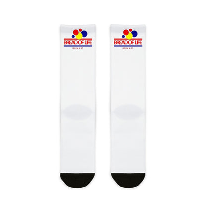Retro look 'Bread of Life' Crew Socks - Ramshackle Shack