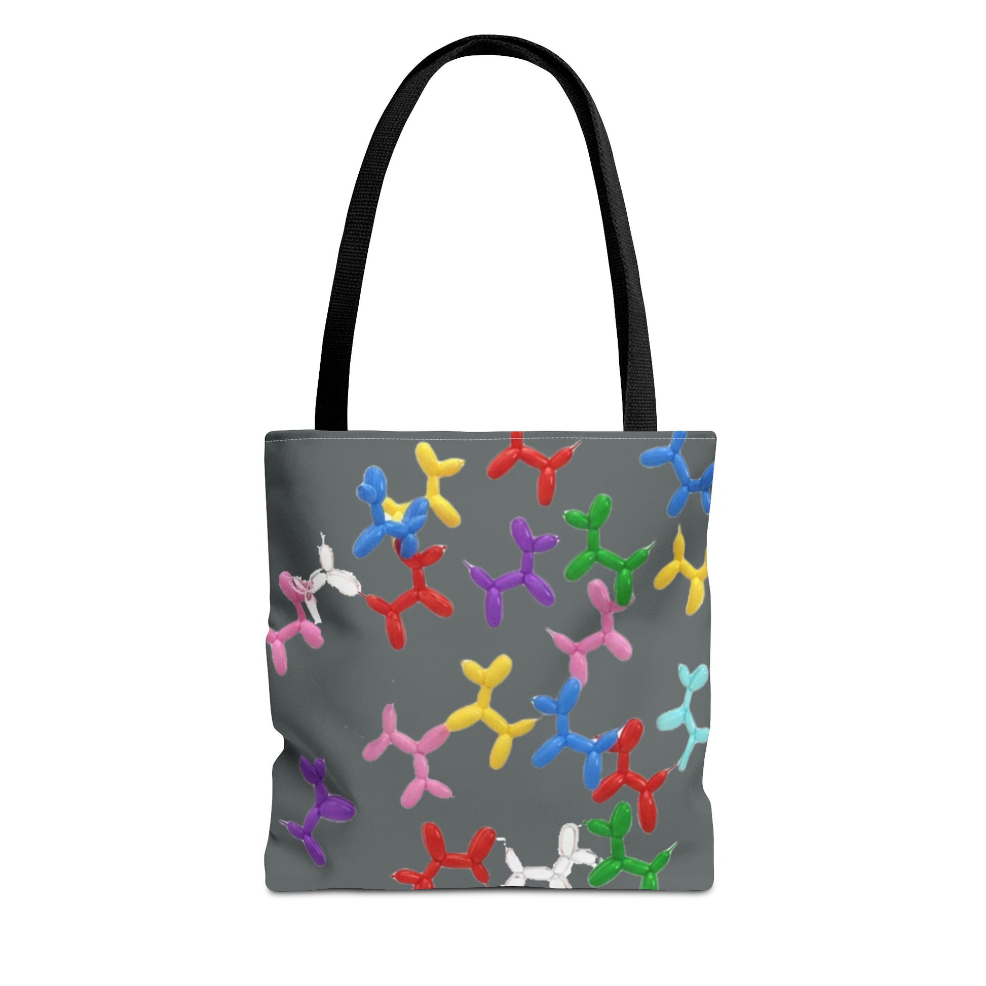 Balloon Dog Pattern Tote Bag – Colorful Pop Art Reusable Shopper - Ramshackle Shack