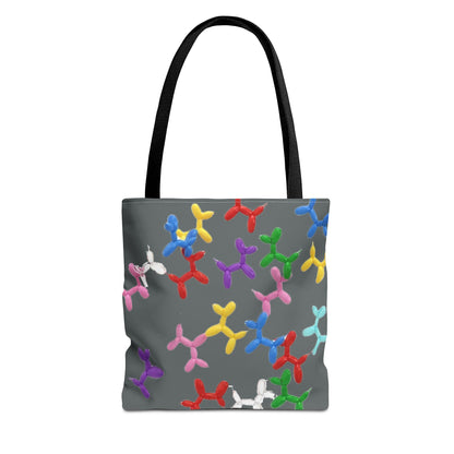 Balloon Dog Pattern Tote Bag – Colorful Pop Art Reusable Shopper - Ramshackle Shack