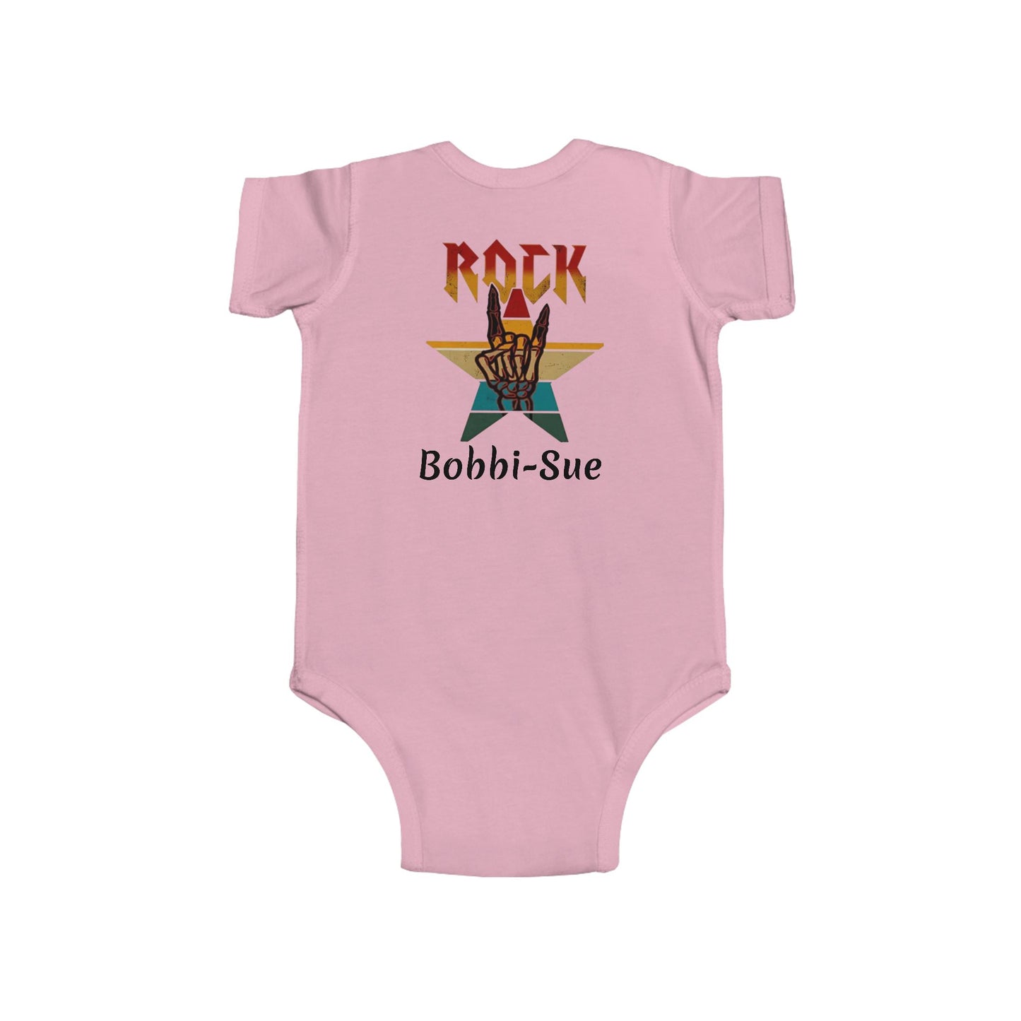 I Love Rock and Roll! Put Another Dime in the Juicebox Baby. (Rock Star Baby) Infant Bodysuit - Ramshackle Shack
