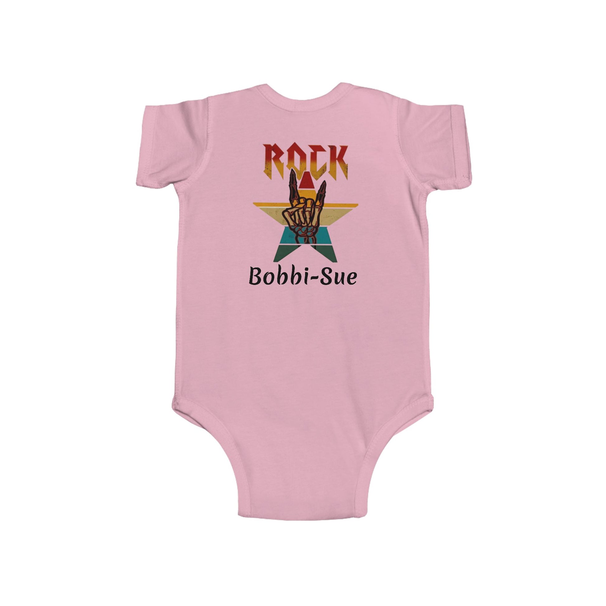 I Love Rock and Roll! Put Another Dime in the Juicebox Baby. (Rock Star Baby) Infant Bodysuit - Ramshackle Shack