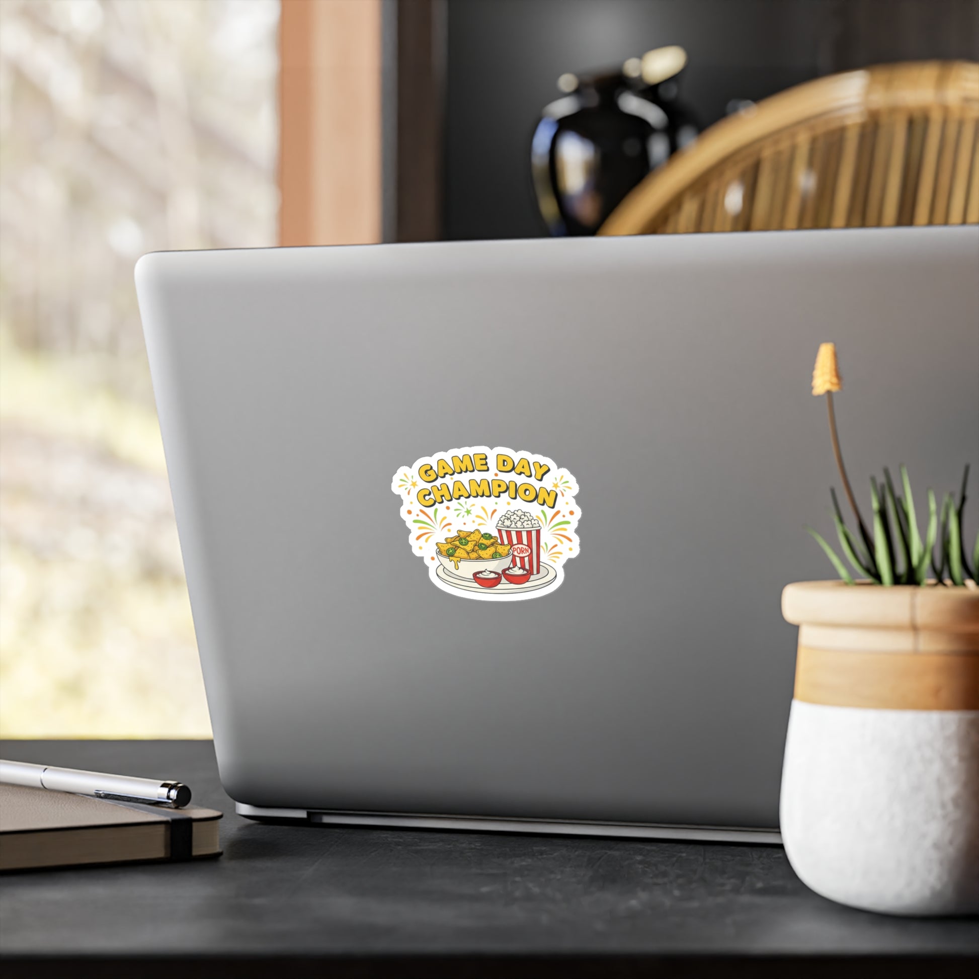 Game Day Champion Sticker | Super Bowl Party, Game Day Humor - Ramshackle Shack