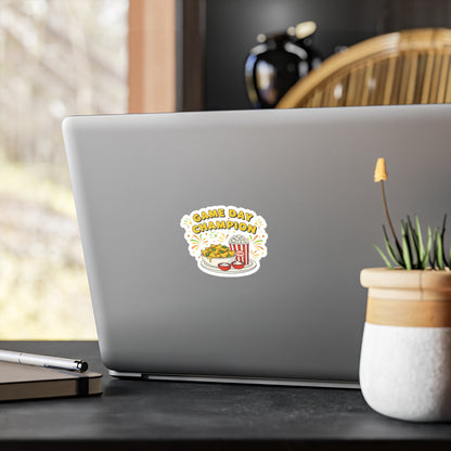 Game Day Champion Sticker | Super Bowl Party, Game Day Humor - Ramshackle Shack