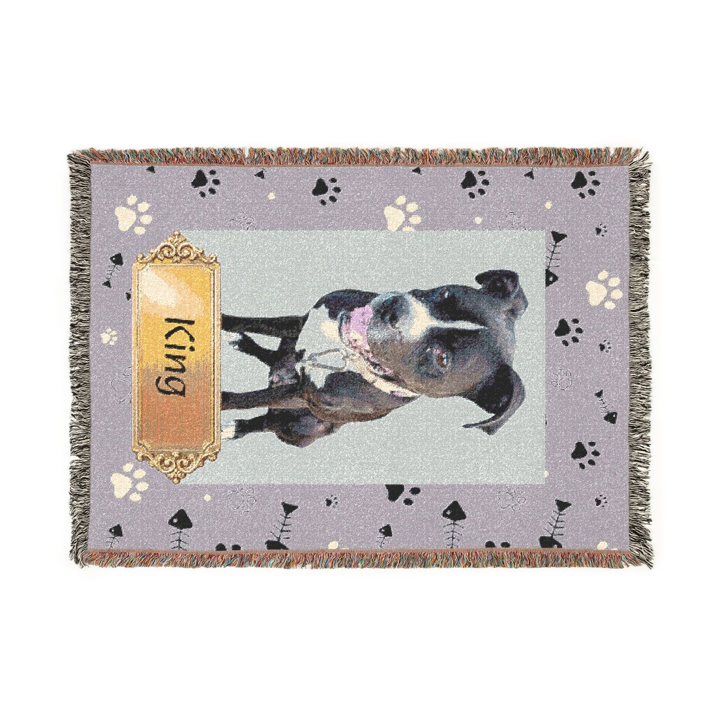 Pet Photo Personalized Woven Blanket - Ramshackle Shack