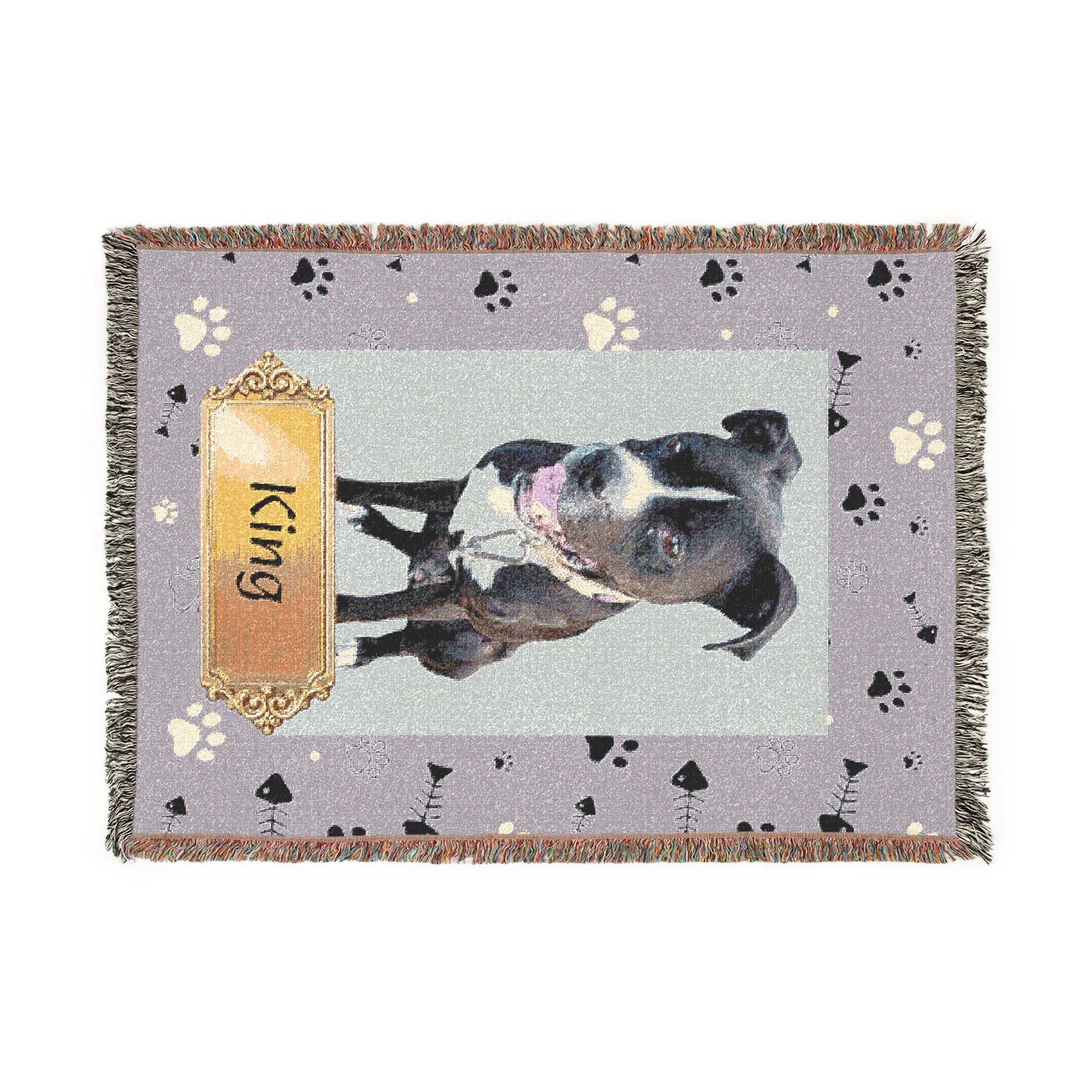 Pet Photo Personalized Woven Blanket - Ramshackle Shack