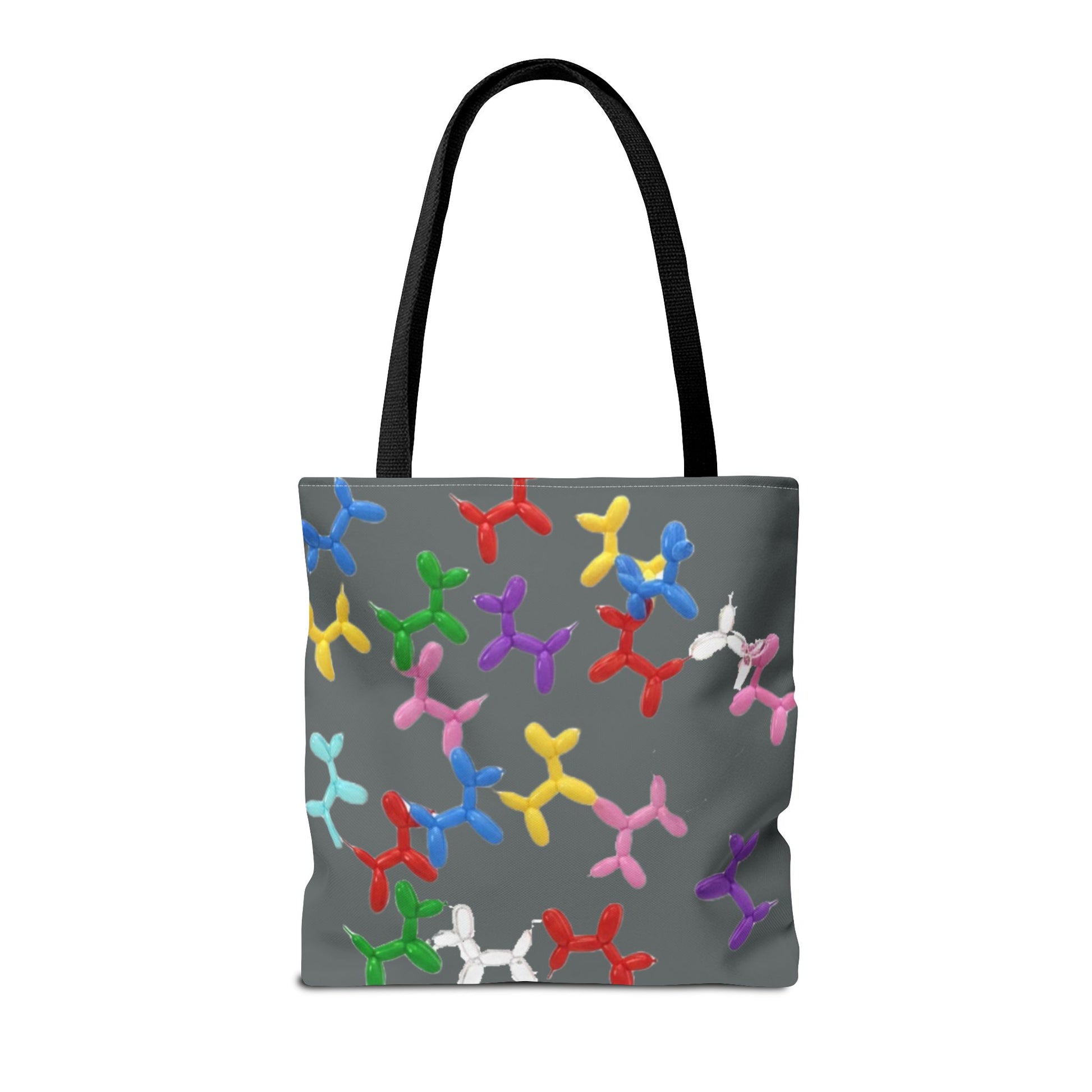 Balloon Dog Pattern Tote Bag – Colorful Pop Art Reusable Shopper - Ramshackle Shack
