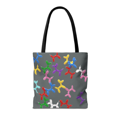 Balloon Dog Pattern Tote Bag – Colorful Pop Art Reusable Shopper - Ramshackle Shack