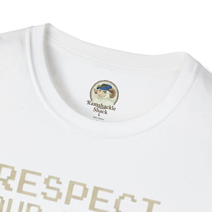 Retro Game Controllers TShirt Respect Your Elders Vintage Console Graphic Tee - Ramshackle Shack