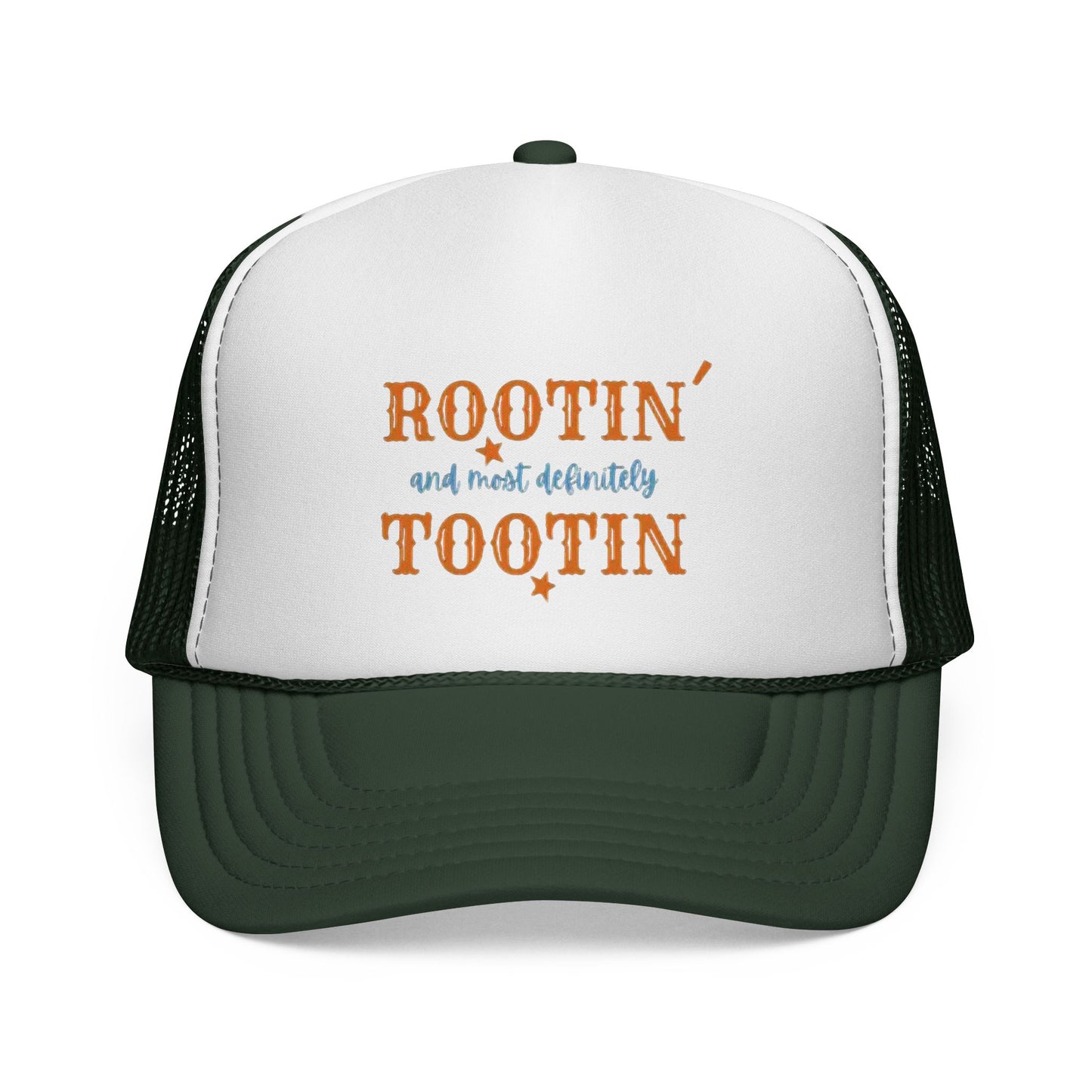 Trucker Cap — "Rootin and Most Definitely Tootin" Retro Country Hat - Ramshackle Shack