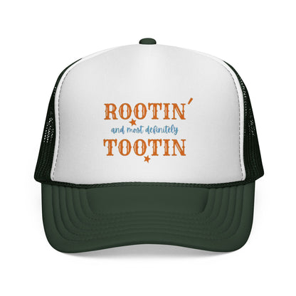 Trucker Cap — "Rootin and Most Definitely Tootin" Retro Country Hat - Ramshackle Shack
