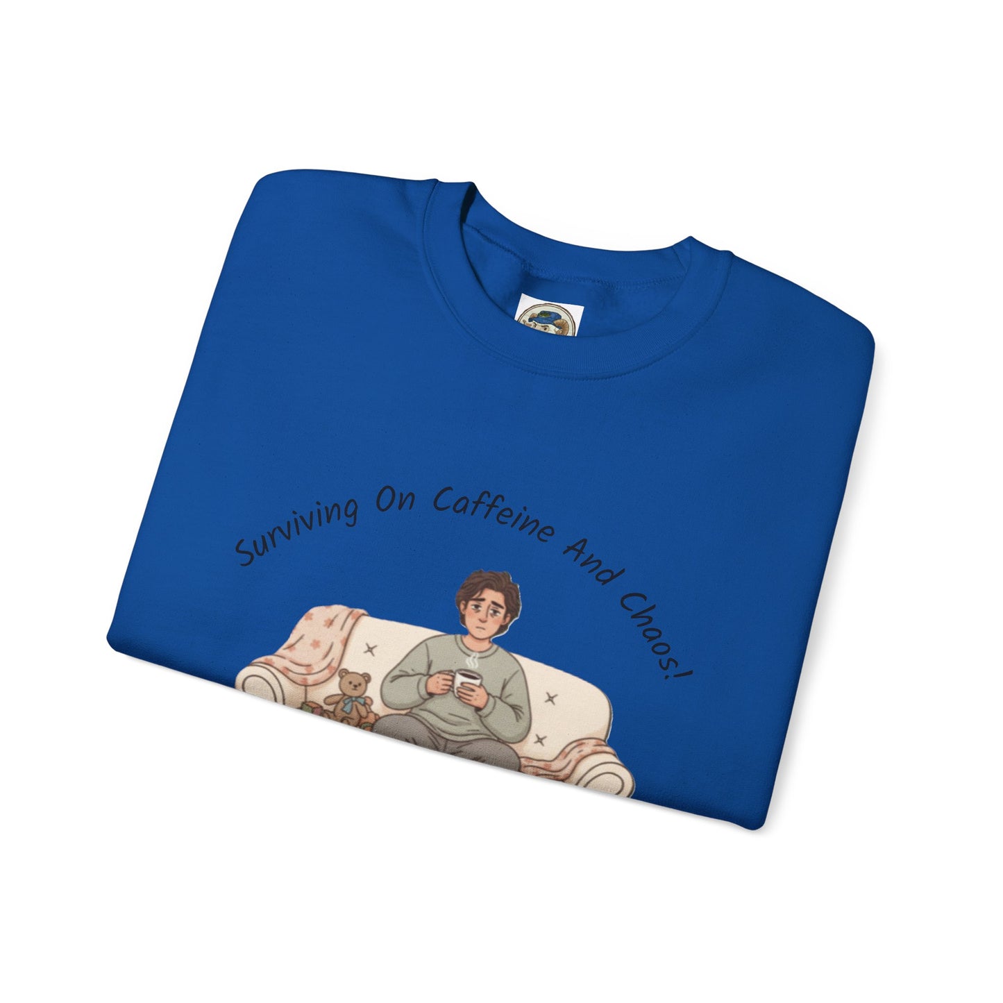 Tired Parent Candid Humor Sweatshirt | mom humor, parenting meme - Ramshackle Shack