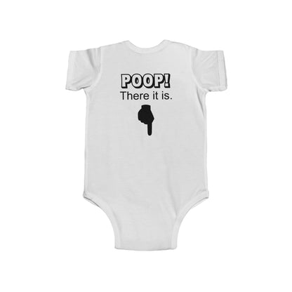 Funny Baby Bodysuit POOP! There it is & Tricycle Ride Graphic Infant Onesie - Ramshackle Shack