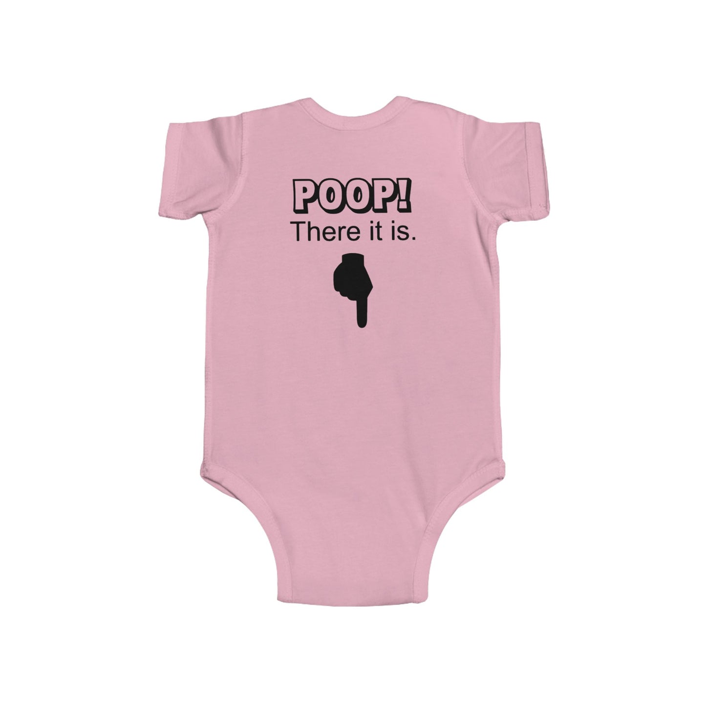 Funny Baby Bodysuit POOP! There it is & Tricycle Ride Graphic Infant Onesie - Ramshackle Shack