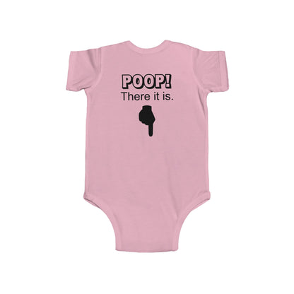 Funny Baby Bodysuit POOP! There it is & Tricycle Ride Graphic Infant Onesie - Ramshackle Shack
