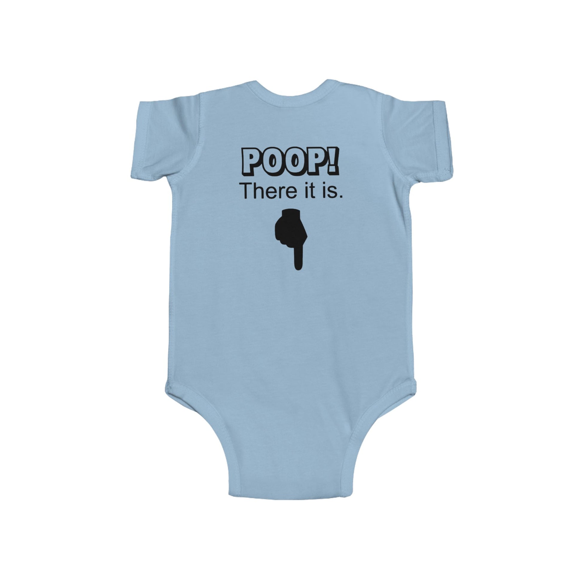 Funny Baby Bodysuit POOP! There it is & Tricycle Ride Graphic Infant Onesie - Ramshackle Shack
