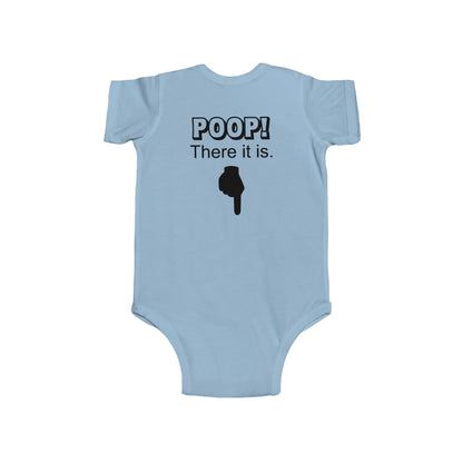 Funny Baby Bodysuit POOP! There it is & Tricycle Ride Graphic Infant Onesie - Ramshackle Shack