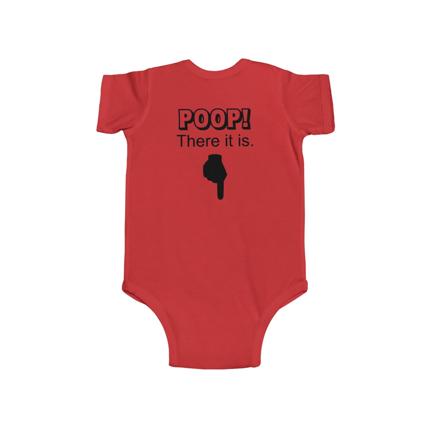 Funny Baby Bodysuit POOP! There it is & Tricycle Ride Graphic Infant Onesie - Ramshackle Shack
