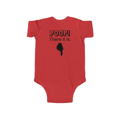 Funny Baby Bodysuit POOP! There it is & Tricycle Ride Graphic Infant Onesie - Ramshackle Shack
