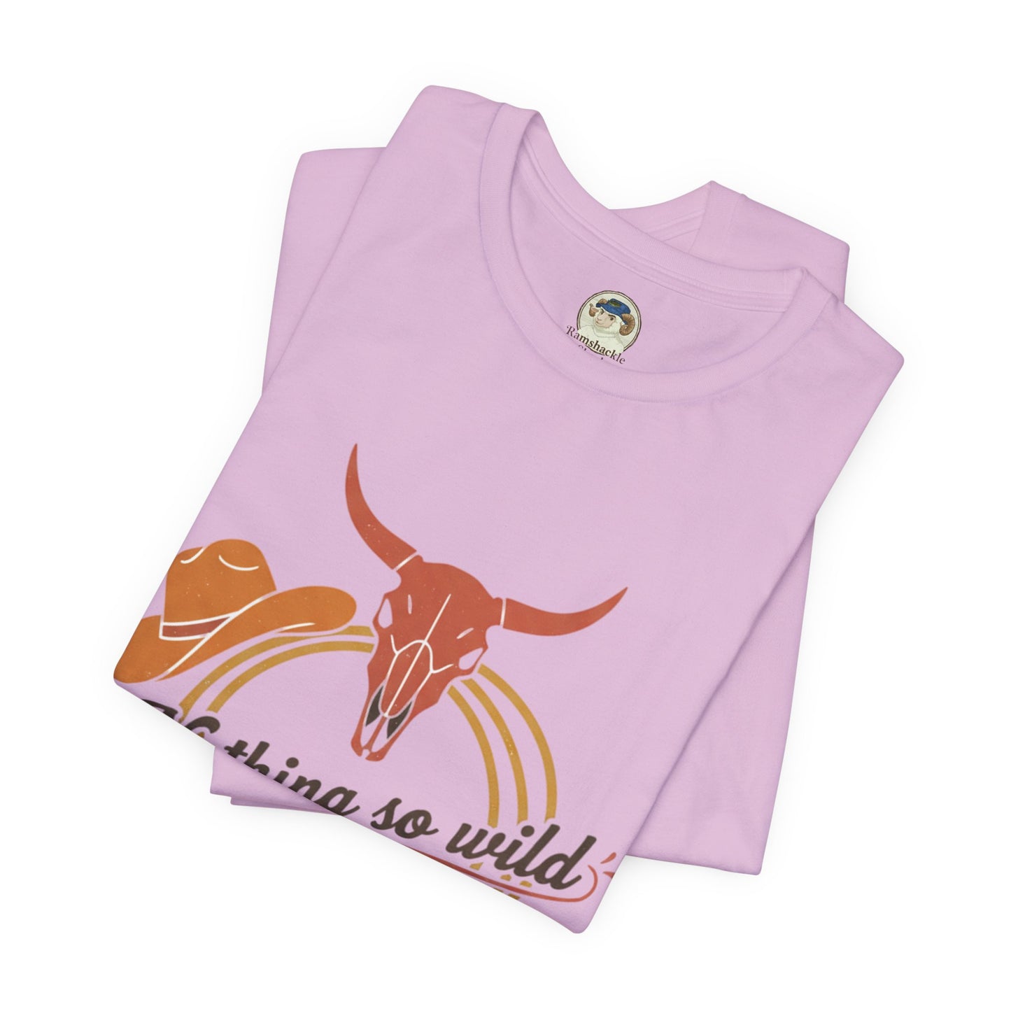 Personalized Western Sunset T-shirt featuring a rider design on a casual Printify T-shirt, ideal for Western-inspired style.