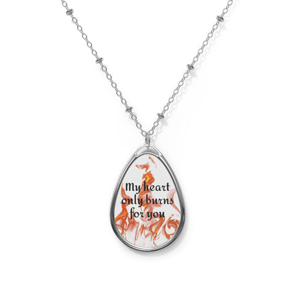 Customizable Oval Necklace — Personalized Statement Pendant - Ramshackle Shack