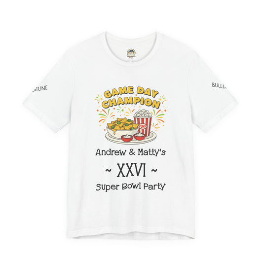 Game Day Champion Tee | Super Bowl Party, Game Day Humor - Ramshackle Shack