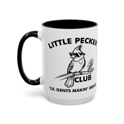 Funny 'Little Pecker Club' Coffee Mug — 11oz/15oz Ceramic Novelty Cup - Ramshackle Shack
