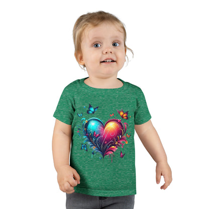Colorful Heart & Butterflies Graphic Toddler Tee - Ramshackle Shack
