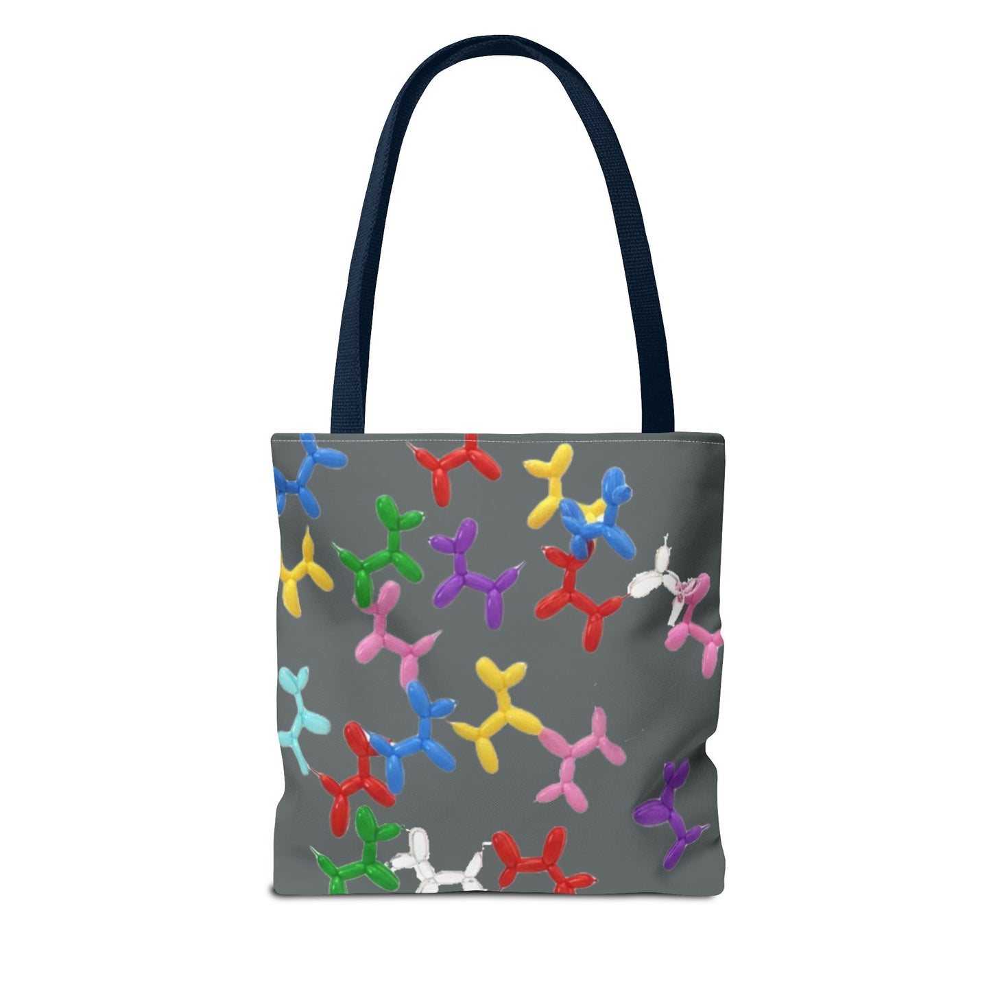 Balloon Dog Pattern Tote Bag – Colorful Pop Art Reusable Shopper - Ramshackle Shack
