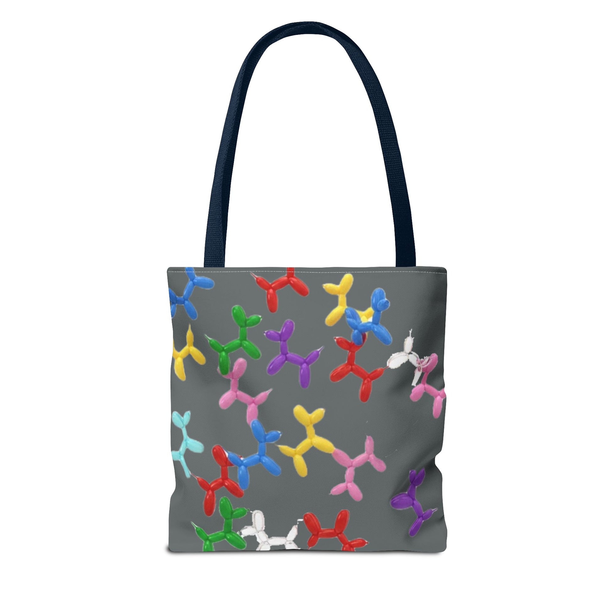 Balloon Dog Pattern Tote Bag – Colorful Pop Art Reusable Shopper - Ramshackle Shack