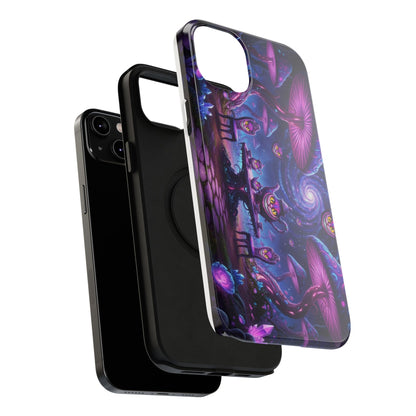 Psychedelic Mushroom Galaxy Phone Case — Impact-Resistant - Ramshackle Shack