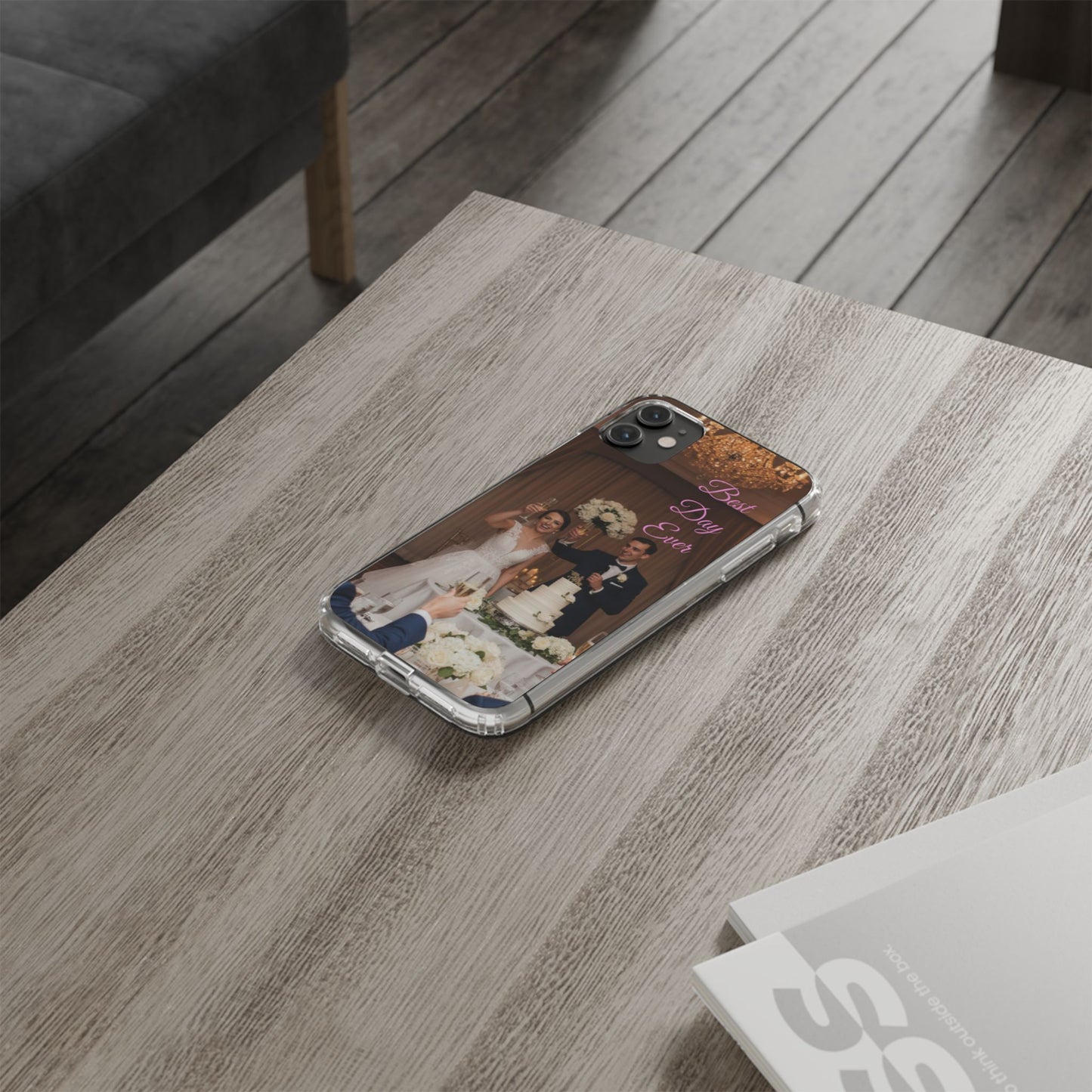 Personalized Clear Impact-Resistant Phone Case — Custom Photo & Message - Ramshackle Shack