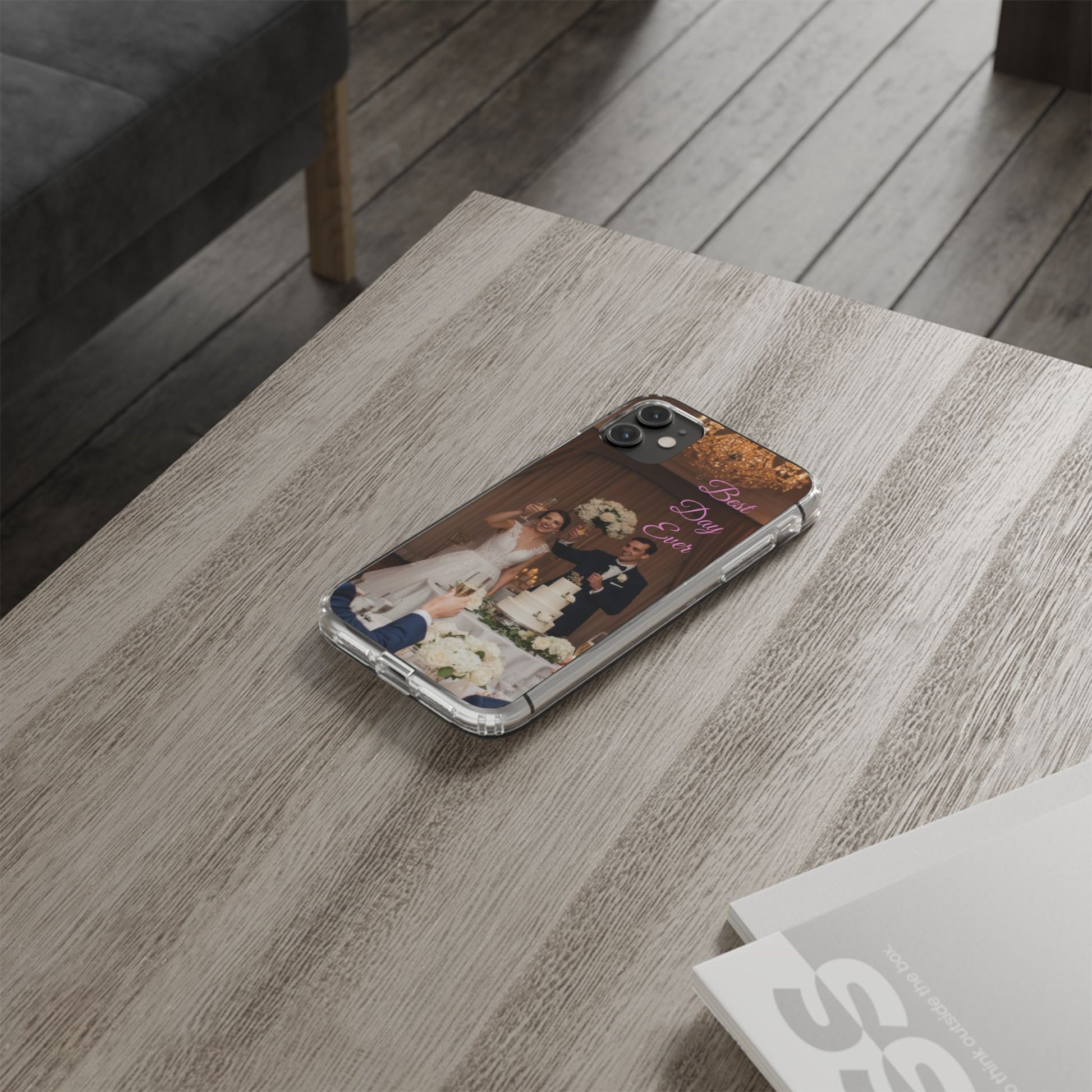Personalized Clear Impact-Resistant Phone Case — Custom Photo & Message - Ramshackle Shack