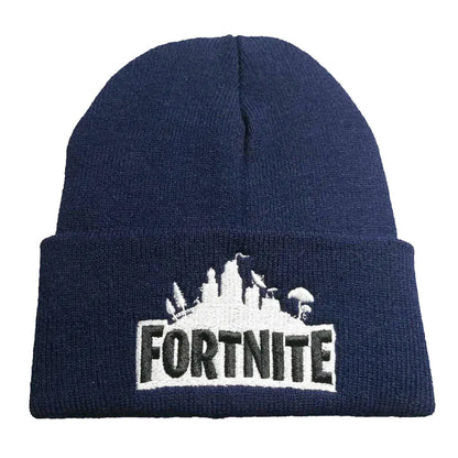 Knitted Ski Hat with Embroidery (Wool Beanie) - Ramshackle Shack