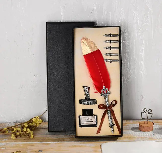 Oblique Ink Engraved Pen Set - Ramshackle Shack