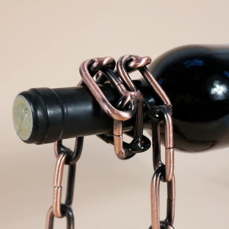 Magic Iron Chain Wine Bottle Holder - Ramshackle Shack