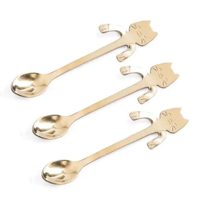 Stainless Steel Cat Spoon and Stirring Spoon - Ramshackle Shack