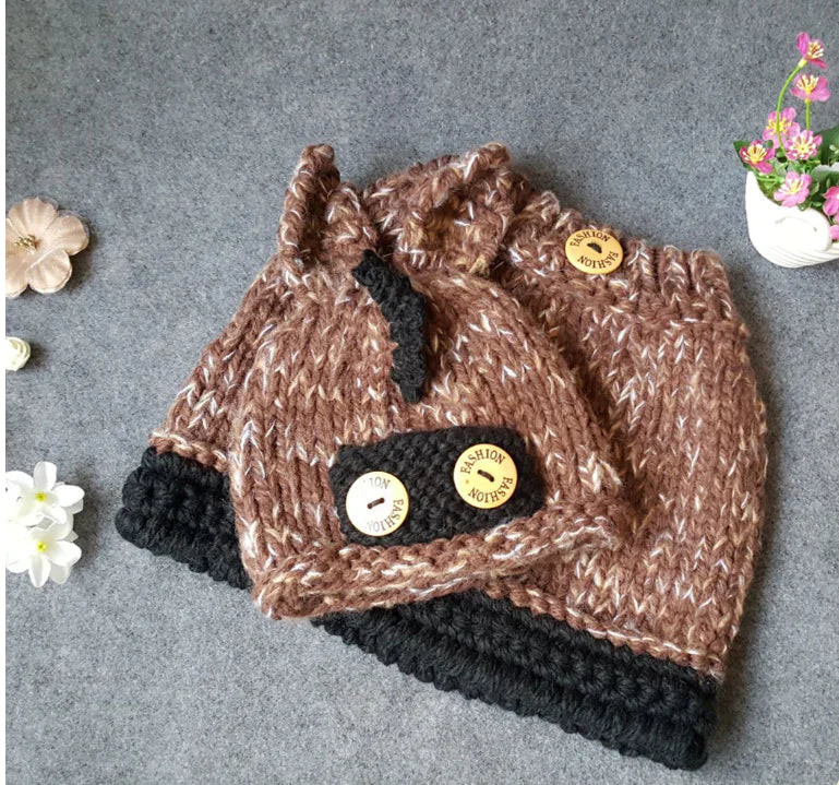 Knitted Beanie, Donkey Hat, Wool Cap - Ramshackle Shack