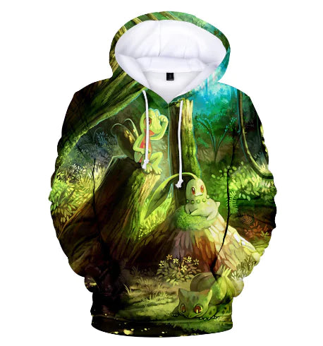 Pokemon Hoodie with Pet Character Print - Ramshackle Shack