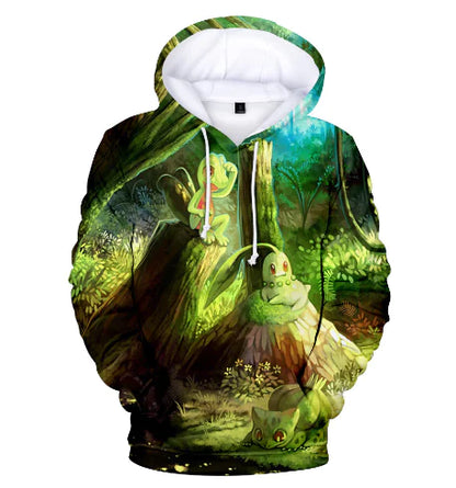 Pokemon Hoodie with Pet Character Print - Ramshackle Shack