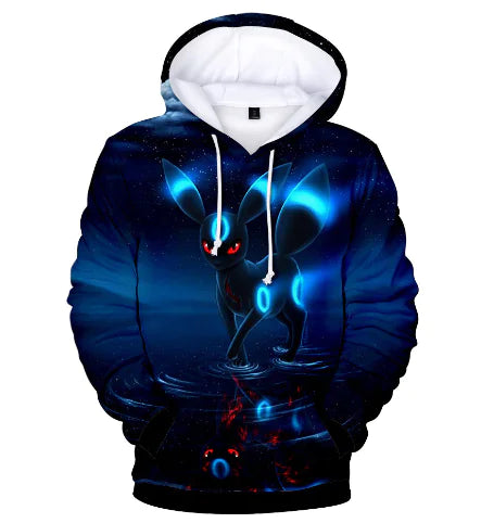 Pokemon Hoodie with Pet Character Print - Ramshackle Shack