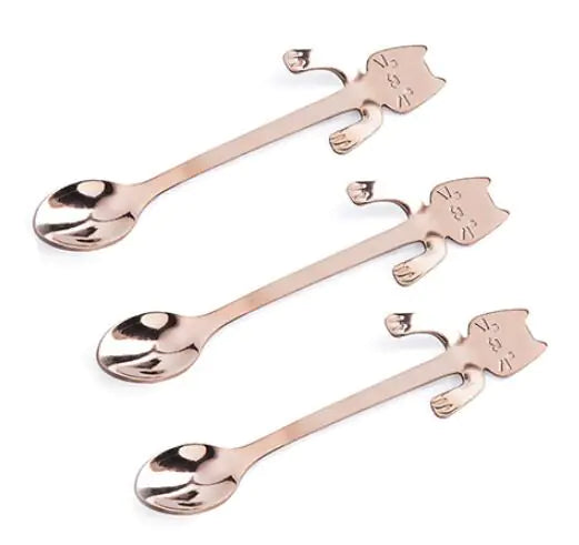 Stainless Steel Cat Spoon and Stirring Spoon - Ramshackle Shack