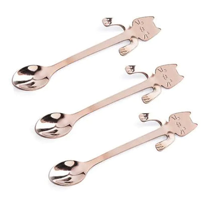 Stainless Steel Cat Spoon and Stirring Spoon - Ramshackle Shack