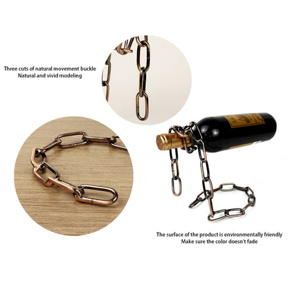 Magic Iron Chain Wine Bottle Holder - Ramshackle Shack