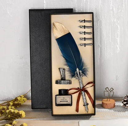 Oblique Ink Engraved Pen Set - Ramshackle Shack